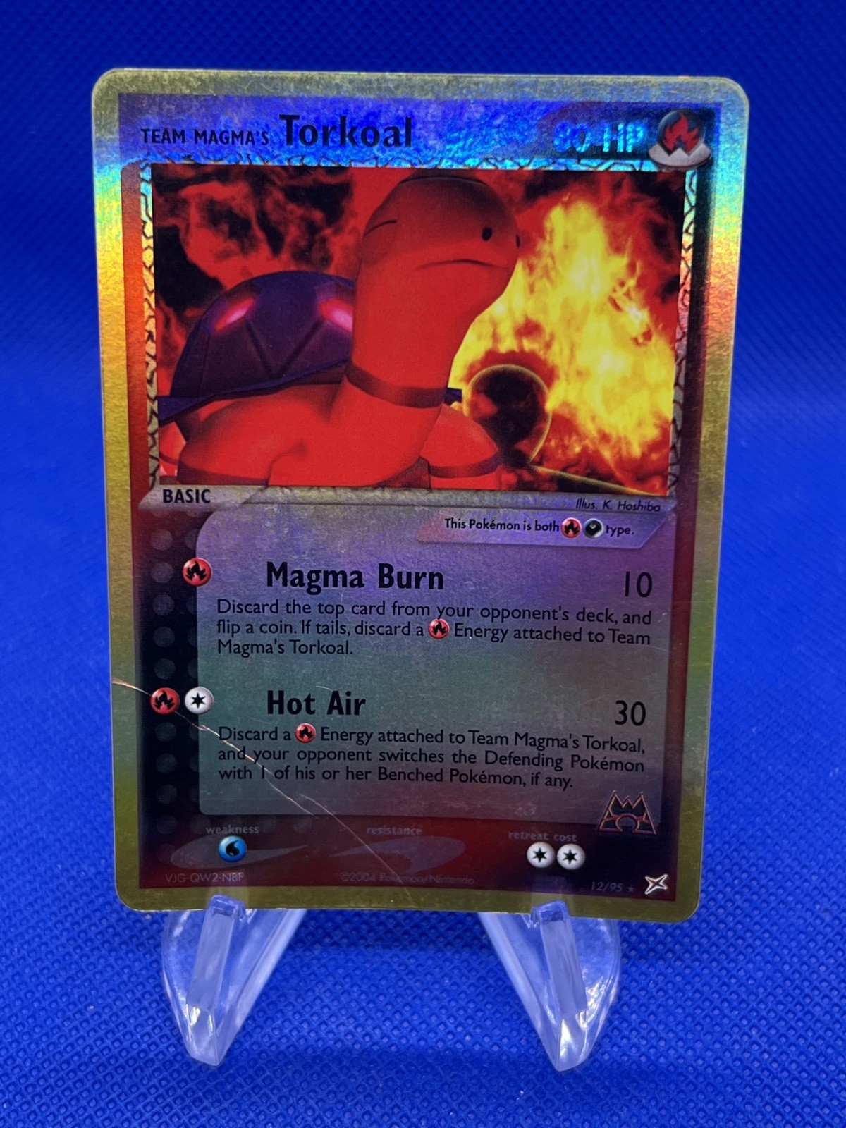 Pokemon EX Team Magma vs Team Aqua Team Magma’s Torkoal 12/95 Reverse Holo DMG