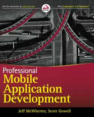 Professional Mobile Application - Paperback, by McWherter Jeff; Gowell - Good