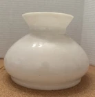 Antique White Milk  Glass Oil Lamp Shade / Vintage Light Globe 6” fitter