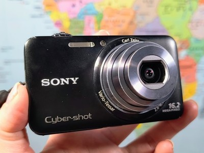 Sony Cyber-Shot DSC-WX7 16.2MP Digital Camera - Black Fully
