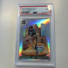 2024 Panini Donruss Optic Downtown Terry Bradshaw Steelers #10 PSA 9
