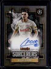 2024-25 Topps Merlin Chrome UEFA Oscar Gloukh Sorcerers Auto #SA-OG Salzburg