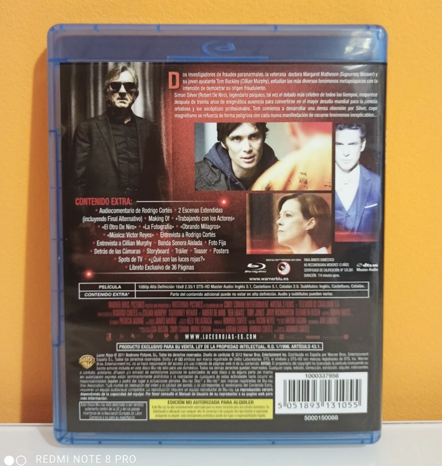 LUCES ROJAS EDICION ESPECIAL BLU-RAY PERFECTO ESTADO PAL ESPAÑA DESCATALOGADO - Imagen 2 de 4