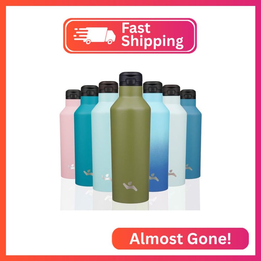 With Straw,25 Oz Double Wall Vacuum Stainless Steel Water