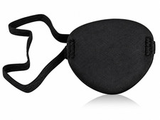 Oarkive Eye Patch for Adults   Soft Black Eyepatch for Pirate Costume, Cosplay,
