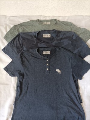 Abercrombie & Fitch - T-Shirt  XXL  A&F Herren Grau 3 Stück 22,50  