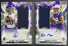 CALEB WILLIAMS DRAKE MAYE 2024 TOPPS INCEPTION ROOKIE JERSEY AUTO PURPLE /35