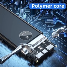 900000MAH Portable Power Bank LCD LED 2 USB Battery Charger For Mobile Phone
