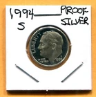 Gem 1994-S Proof Cameo Silver Roosevelt Dime - Free Shipping