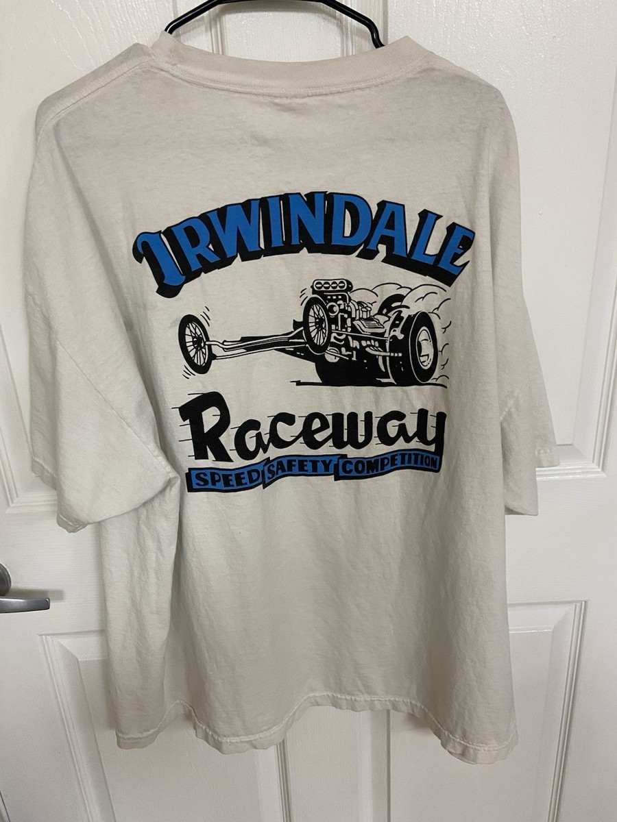 Vtg Irwindale Raceway Speed Safety Competition Racing T-Shirt XXXL View 3