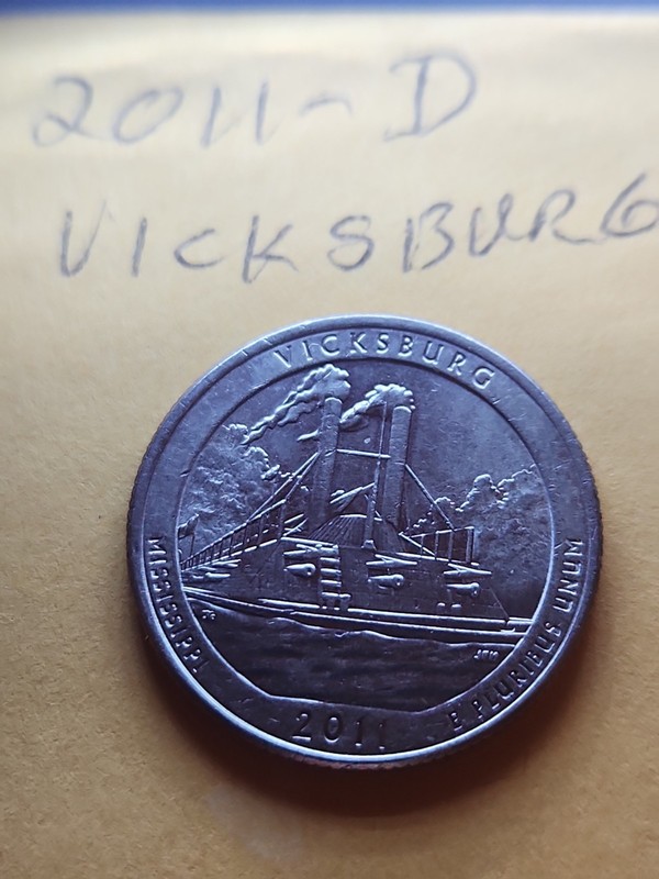 2011 D Vicksburg NP Quarter. 