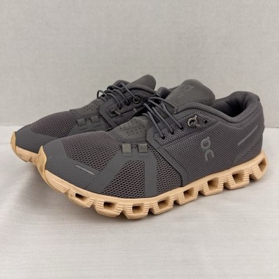 On Running Cloud 5 Sneaker Grey Peach  59.98883 Shoes Womens US 7.5 Zinc / Shell