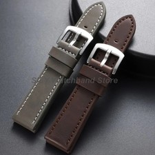 Leather Watch Band 18mm 20mm 22mm 24mm Quick Release Replacement Watch Strap US
