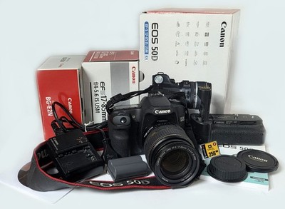 Canon EOS 50D+EF-S 17-85mm F4-5.6 S USM+BG-E2N EOS Batteriegriff+Ladegerät +Gurt