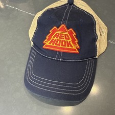 Red Hook Snapback Mesh Back Trucker Hat Blue One Size Colorblock