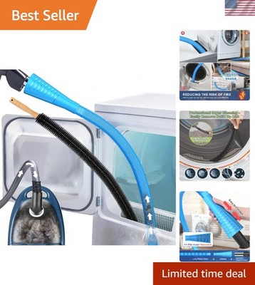 Essential Dryer Vent Cleaner Set: Detachable Brush & Vacuum Hose Attachment