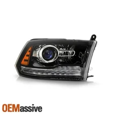 Fit 16-18 Ram | 19-20 1500 Classic Projector LED Headlights Passenger Housing