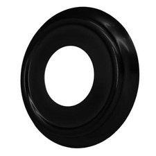 Zorfeter Metal Tub Spout Cover Ring, Decorative Bathtub Spout Trim Plate Black
