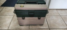 Vtg Plano Guide Elite Tackle Box 759 Fishing Divider Drawers LARGE Green USA