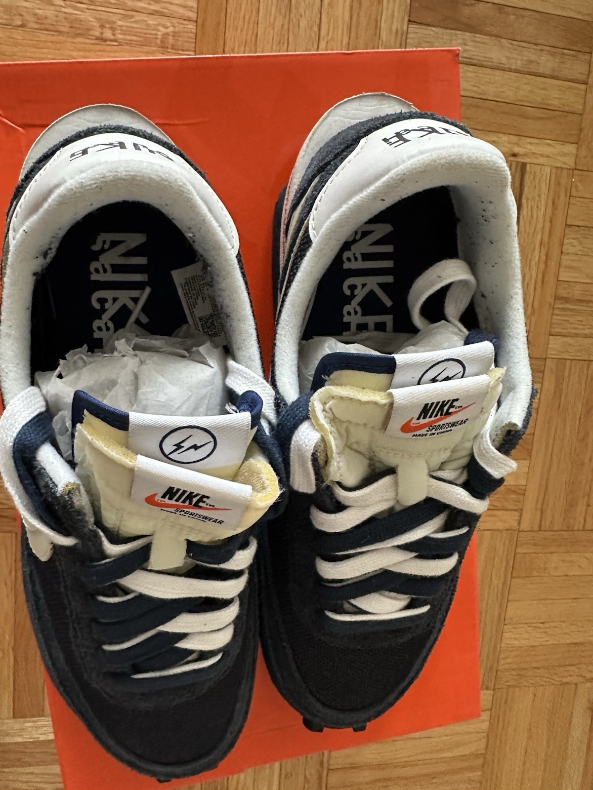 SACAI X NIKE Taglia 9 5 Nike LDV Waffle x Fragment Design x sacai blu annerito DH2684 400