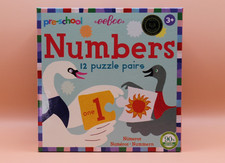 Used Eeboo Numbers Puzzle 12 Puzzle Pairs Ages 3 