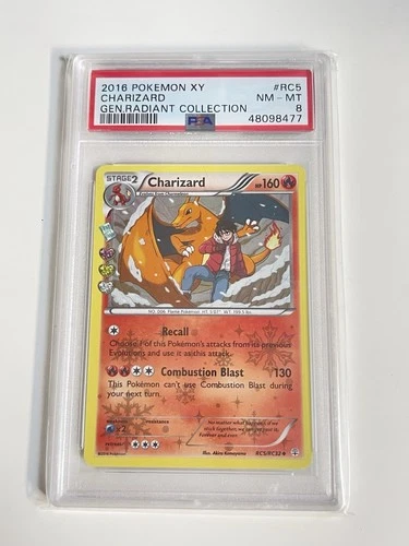 PSA 8 2016 Pokemon XY Charizard RC5/RC32 Generations: Radiant Collection Holo