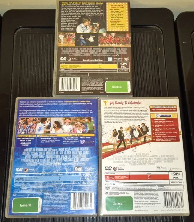 High School Musical Complete 1, 2 and 3 DVD Set Region 4 - image 2 of 4