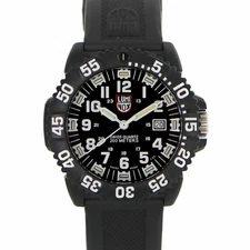 LUMINOX Navy Seals 3050 Black Wrist Size 20.5cm Men's Used Watch #10249