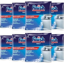 Finish Dishwasher Salt 8kg Pack of 8 Prevents Limescale Hard Water Protection 3.64 per kilo