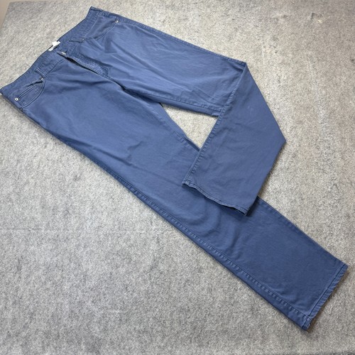 Peter Millar 5-Pocket Pants Men 38 x 33 Blue Stretch Ultimate Sateen ...