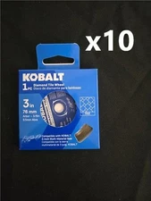 = Lot of 10 Kobalt 3" Diamond Tile Wheel Arbor 3/8" KTW 224-03 NEW