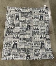 Pottery Barn Teen Harry Potter Daily Prophet Full Flat Sheet VGUC