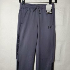 Under Armour UA Brawler 3.0 Pants Boys Medium Gray Tapered Track Athletic