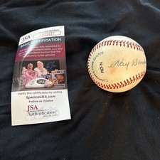 RAY DANDRIDGE HOF NEGRO LEAGUE SIGNED AUTHENTIC AUTOGRAPHED OML BASEBALL JSA COA