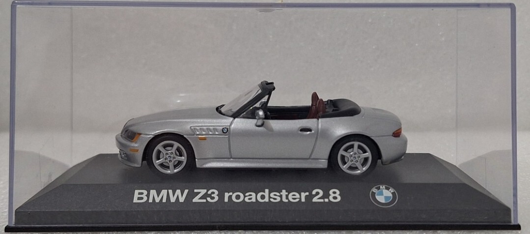 3) BMW Z3 Roadster 2.8 1996 Silver 1:43 Minichamps EXTREMELY