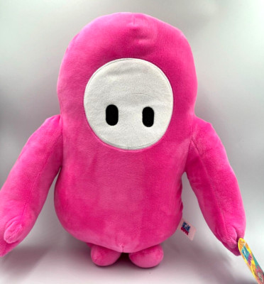 Giant Fall Guy Plush Toy Character 16 inch tall Pink Costume Skin Fall Guys NWT