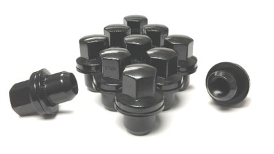 10 14x1.5 Black OEM Replacement Lug Nuts Land Range Rover HSE Sport Supercharged