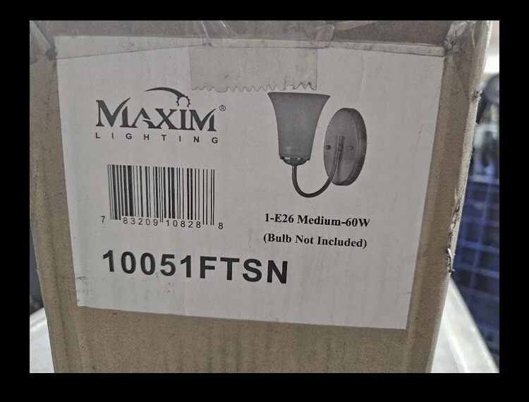 Maxim Lighting 10051FTSN Logan-One Light Wall Sconce in Modern Style-5 Inches - Image 2 of 4