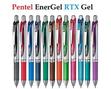 Pentel EnerGel RTX Gel Pens Conical New Colors CHOOSE 0.7 mm Navy Blue Turquoise
