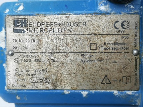Endress + Hauser MICROPILOT M FMR 240-13V1C0JAA2A livello radar - Foto 4 di 7