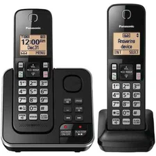 Panasonic KX-TGC222 Digital Cordless Phone 2 Handsets 2 Combines w Answer System