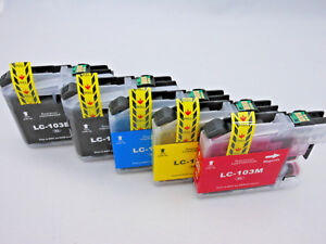 5PK LC103 BK C M Y Inkjet Cartridge for Brother MFC-J6920DW MFCJ650DW