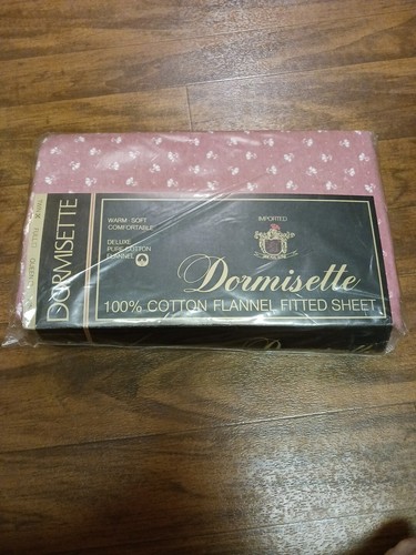 Vintage Rare Dormisette Deluxe Cotton Flannel Twin Sheet New (Made West Germany) - Picture 5 of 14