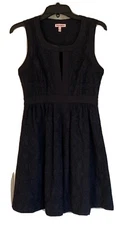 Juicy  Couture Jacquard Black Dress Size 4 Y2K Holiday 