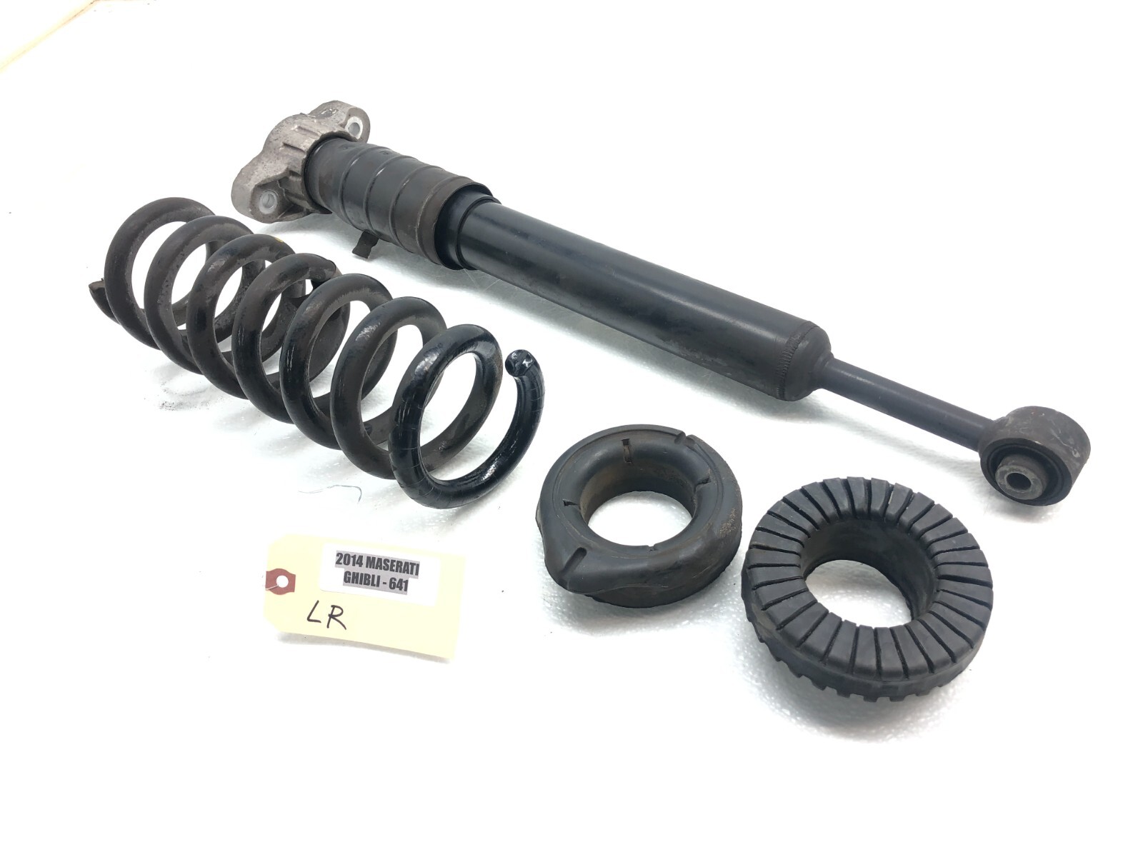 2014-2019 MASERATI GHIBLI LEFT DRIVER REAR SHOCK ABSORBER STRUT W/ COIL OEM.