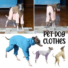 Velvet Dog Pet Four Legged Coat Jacket Hoodies Clothes for Greyhound Huibit Dogs