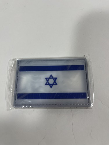 Israel Flag PVC Patch IWI Israeli Weapons IDF Galil Ace Jericho Tavor White Blue - Picture 3 of 4