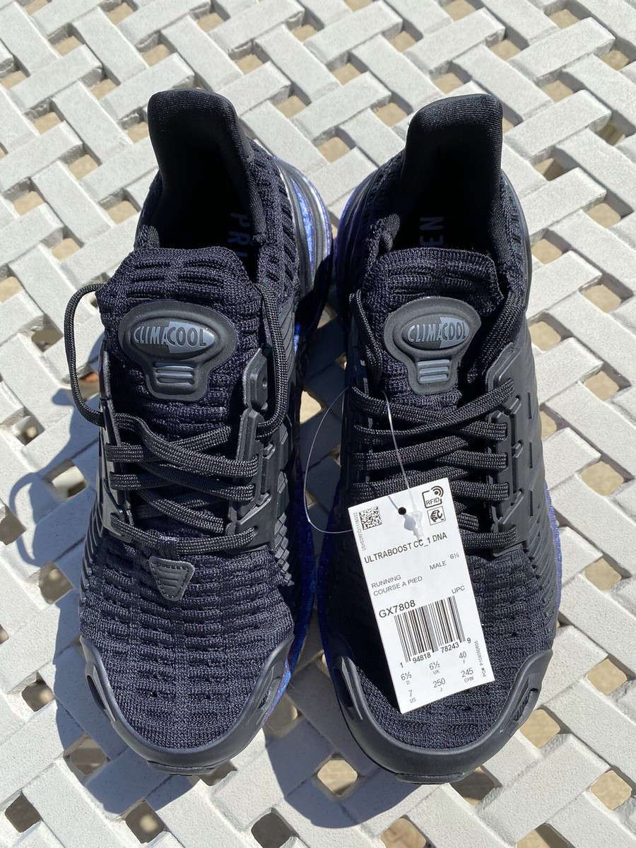 Adidas UltraBoost CC_1 DNA Shoes Black Galaxy Blue Mens Sz 7 