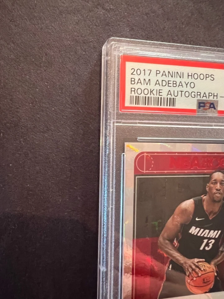 2017-18 Hoops Bam Adebayo Rookie Auto /25 Red PSA 9 - Heat - Image 2 of 4