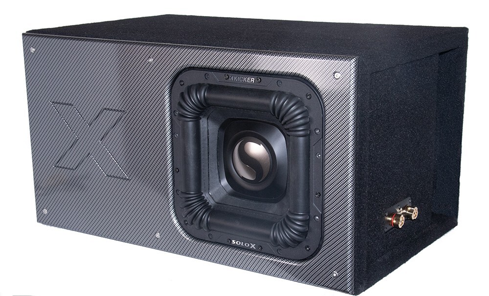 12 Inch Kicker Solo X Single Vented Subwoofer with Heavy Duty 1 Inch Surround and Beauty Plate